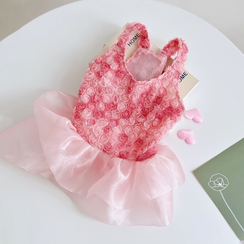 Summer Rose Clothing - Rose Floral Cake Jurk voor kleine