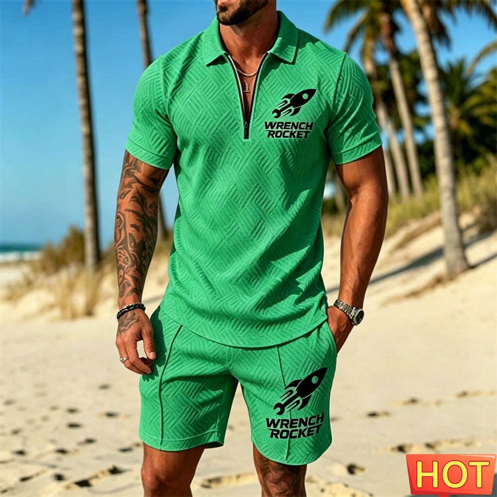 Summer Clothing Vacation - Zomeroutfit heren Heren Vakantie Polo Set