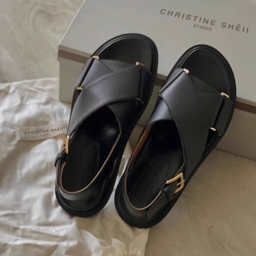 Summer Clothing Modest - Zomerse dames sandalen van schapenvacht met
