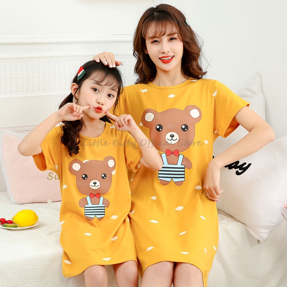 Summer Clothing For Teen Girls - Zomer Moeder Dochter Nachtjurk Familie Pyjama