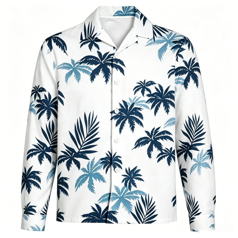 Beach Shirt Hawaiian - Heren strandvakantie Hawaiiaanse tops met lange