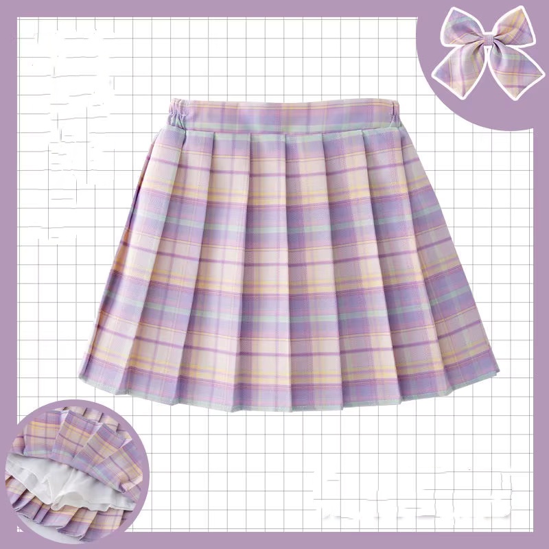 Summer Clothing For Teen Girls - Kinderen Geruite Rok Kinderen College Stijl