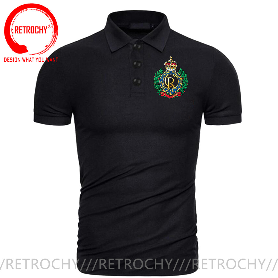 Summer Clothing Uk Men - UK British Royal Engineer Corps Poloshirt