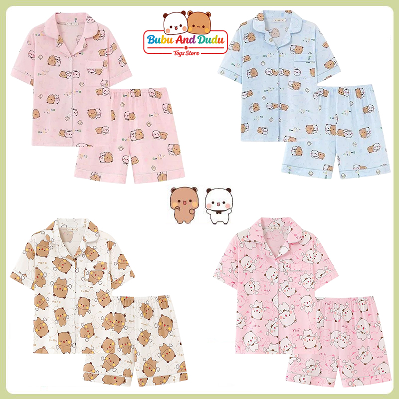 Summer Edition Clothing - Panda Bubu en Yier pyjama's Panda-patroon
