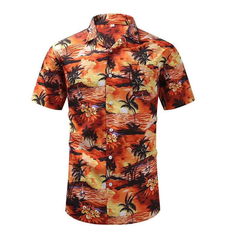 Summer Clothing Vacation - Amerikaanse maat Heren Zomer Strand Hawaïaans