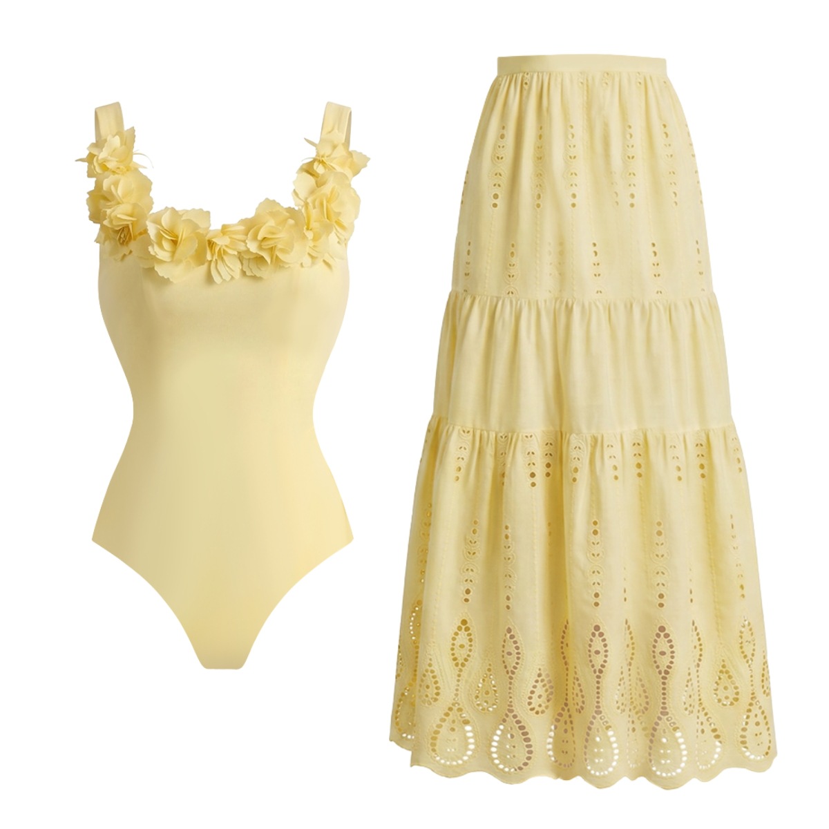 Bloem 3 Stuks Gehaakte Bikini  - Swim Cover Up Mesh recensie en prijs