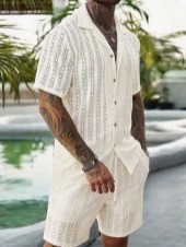 Heren gehaakte gebreide 2-deli - Summer Clothing Vacation recensie en prijs