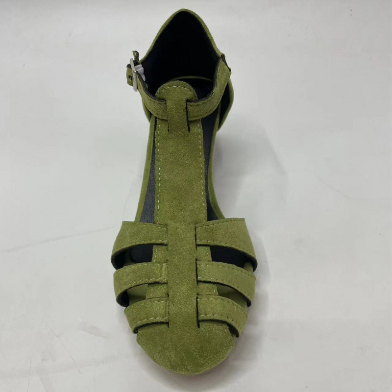 Dames Groene Suède Kitten Heel - Summer Clothing Modest recensie en prijs