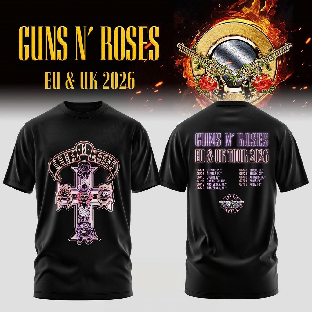 Guns N Roses EU & UK TOUR 2026 - Summer Rose Clothing recensie en prijs