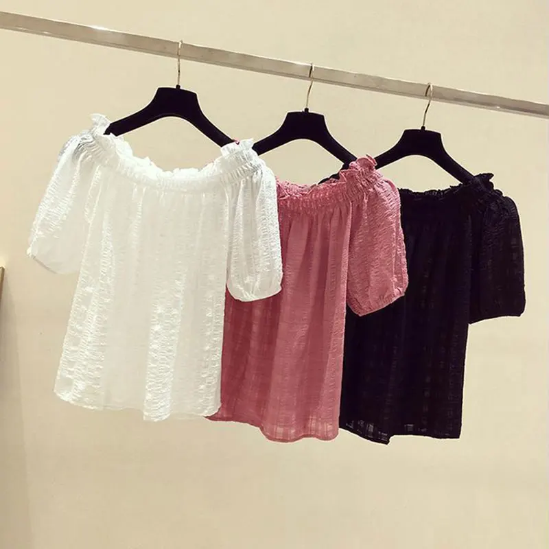 Rozerode Casual Slash Neck Puf - Summer Rose Clothing recensie en prijs