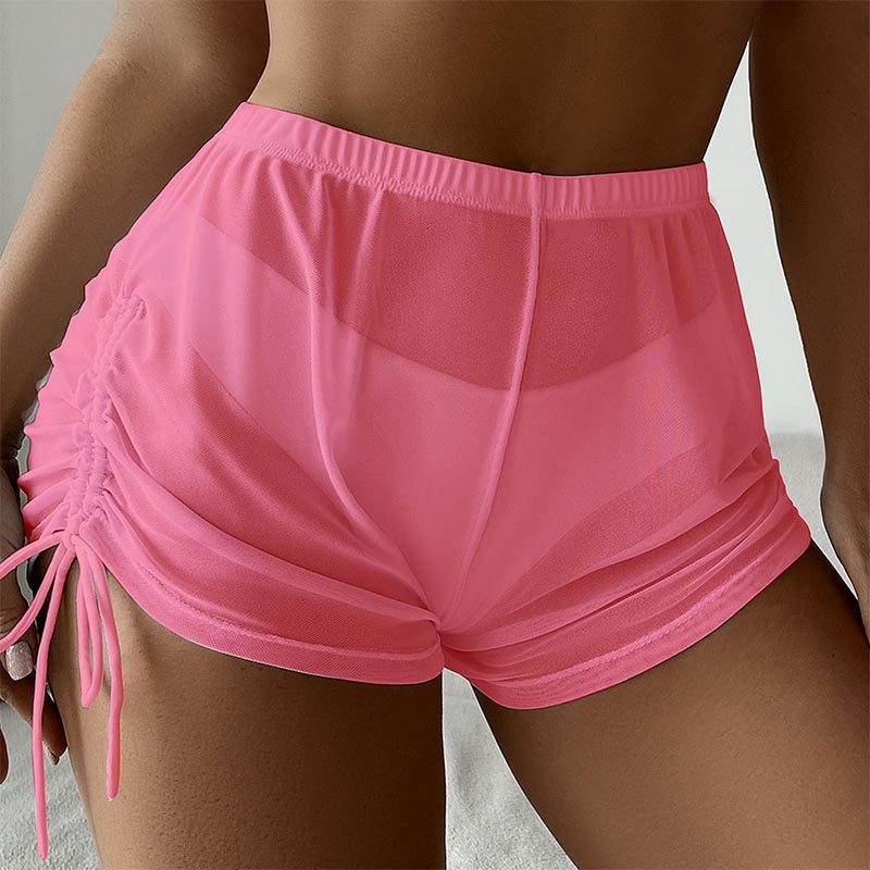 Transparante Sexy Strand Short - Swim Cover Up Mesh recensie en prijs